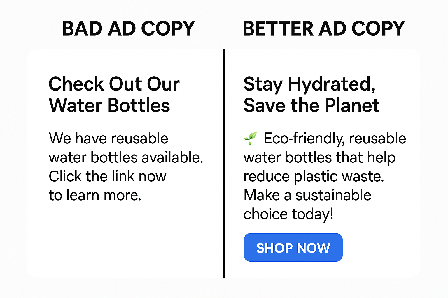 Learn how to create more better quality ad copy